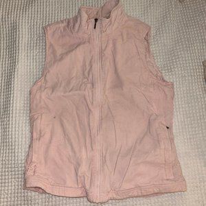 Vintage Eddie Bauer Corduroy Vest in Baby Pink